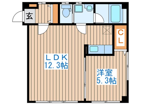 ユミハウス土樋の物件間取画像